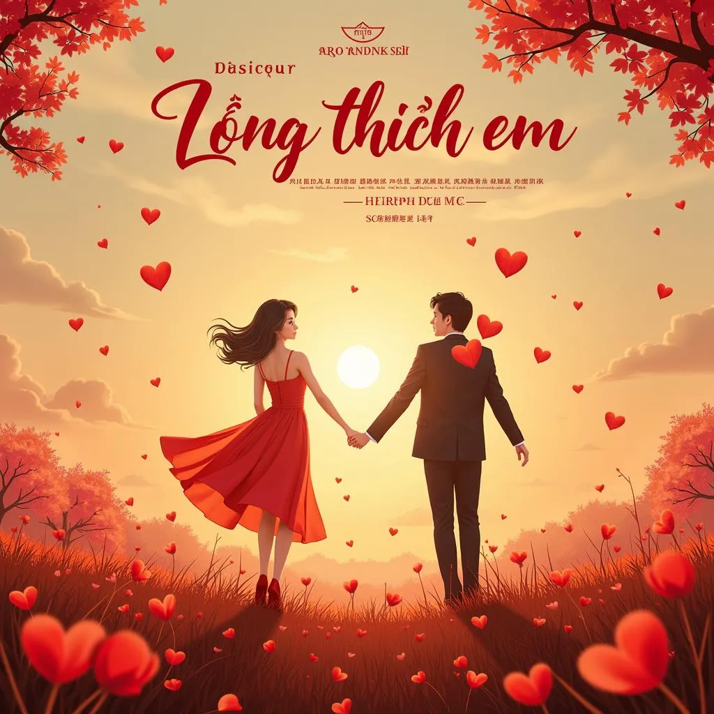 Hình ảnh poster phim hoặc album nhạc có chủ đề &quot;Anh chỉ thích em, you to be&quot;