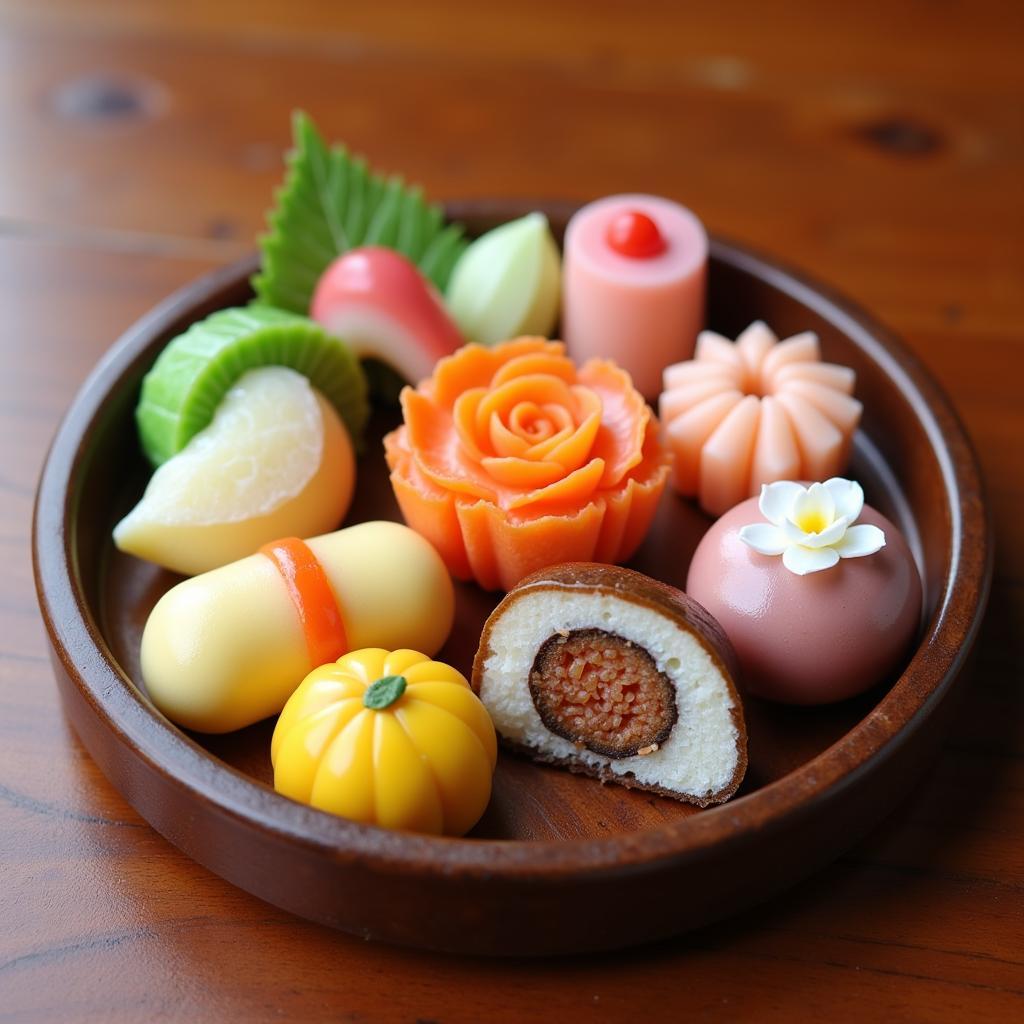 Bánh Wagashi Nhật Bản đẹp mắt