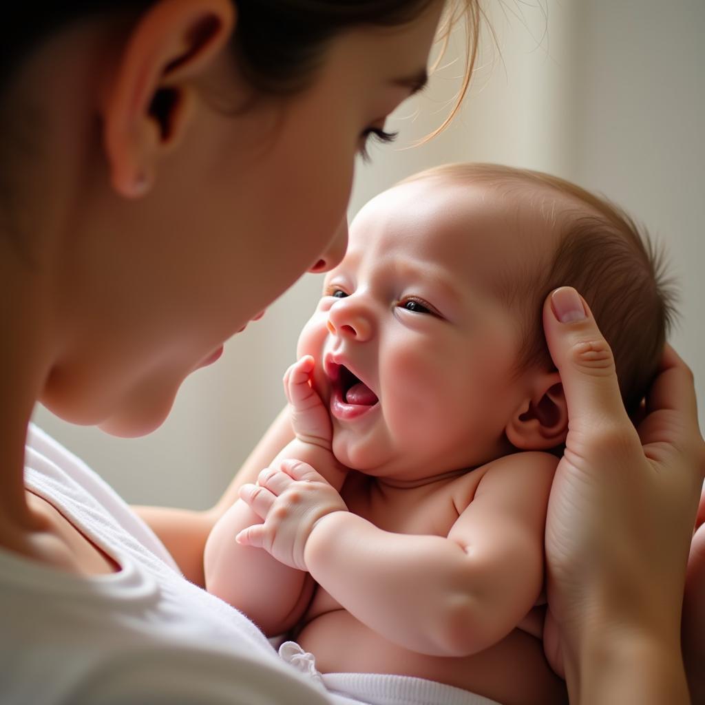 Baby breastfeeding