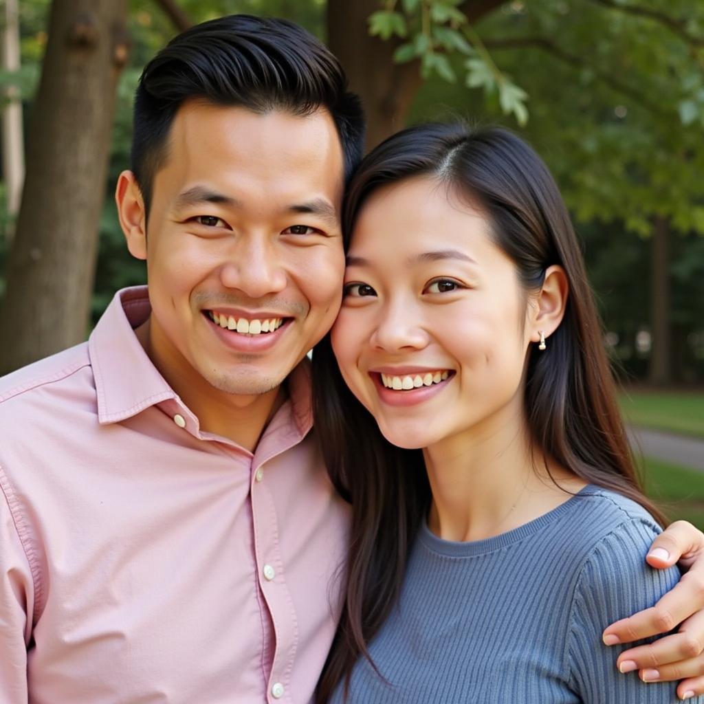 Bê Trần và Emily chụp hình chung