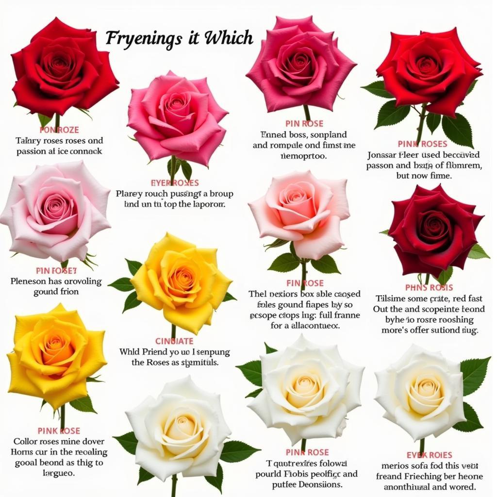 Different colors of roses and their meanings