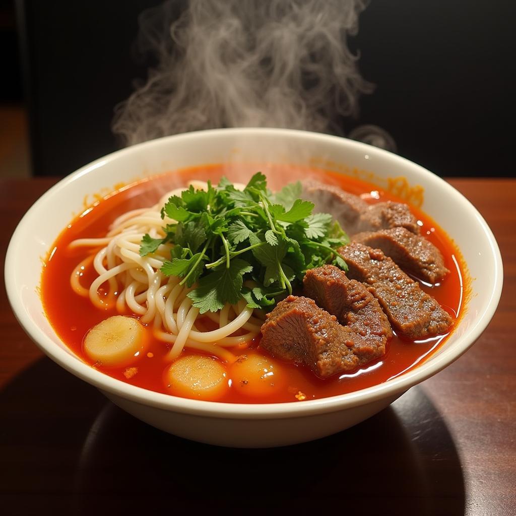 Bún bò Huế cay nồng