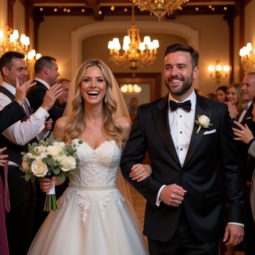 Happy Couple at Wedding