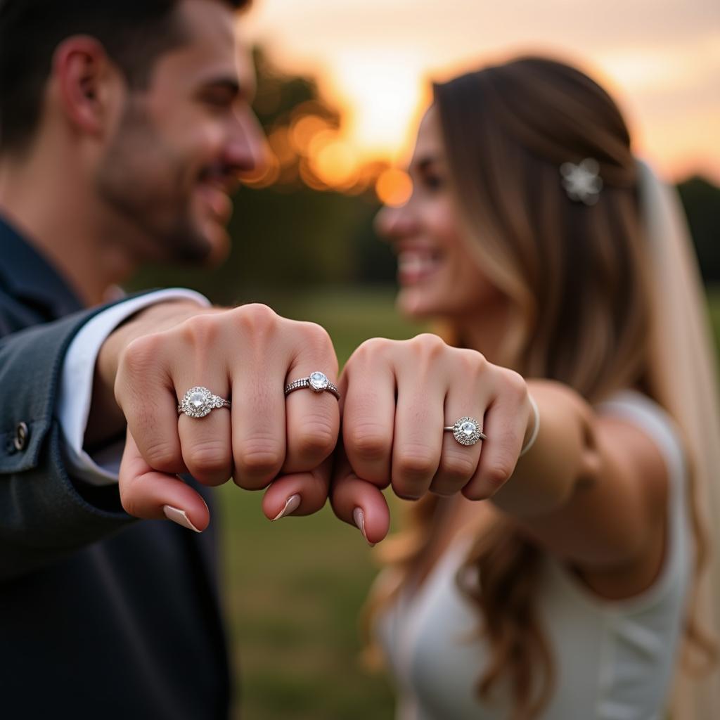 Couple in a polyamorous relationship