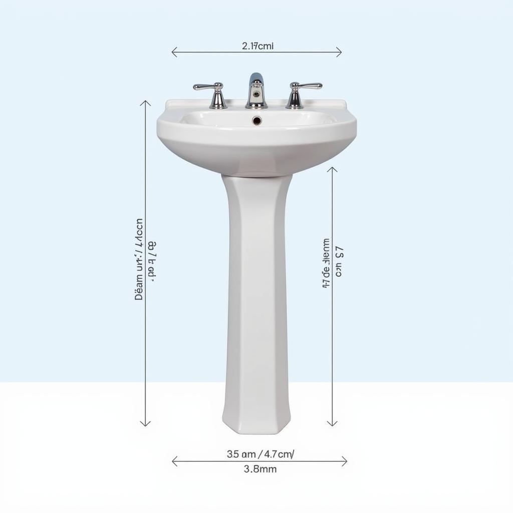 standard sink height