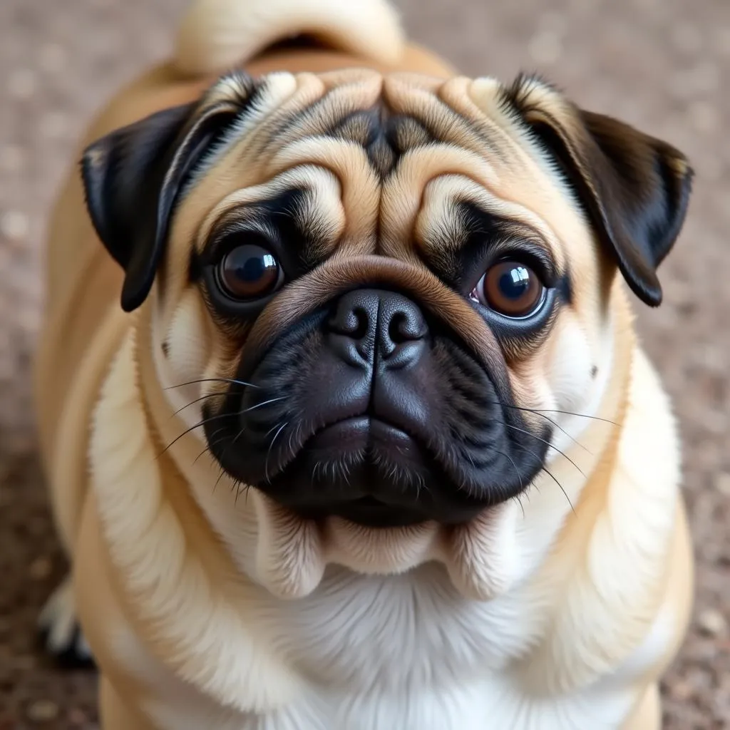 Chó Pug mặt xệ đáng yêu