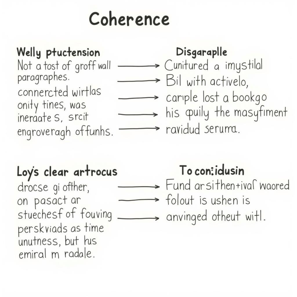 Minh họa coherence trong văn bản