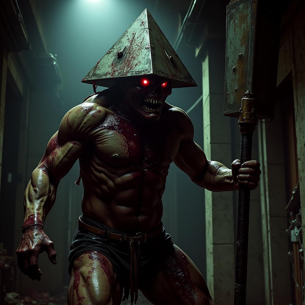 Con quái vật Pyramid Head với tạo hình ghê rợn