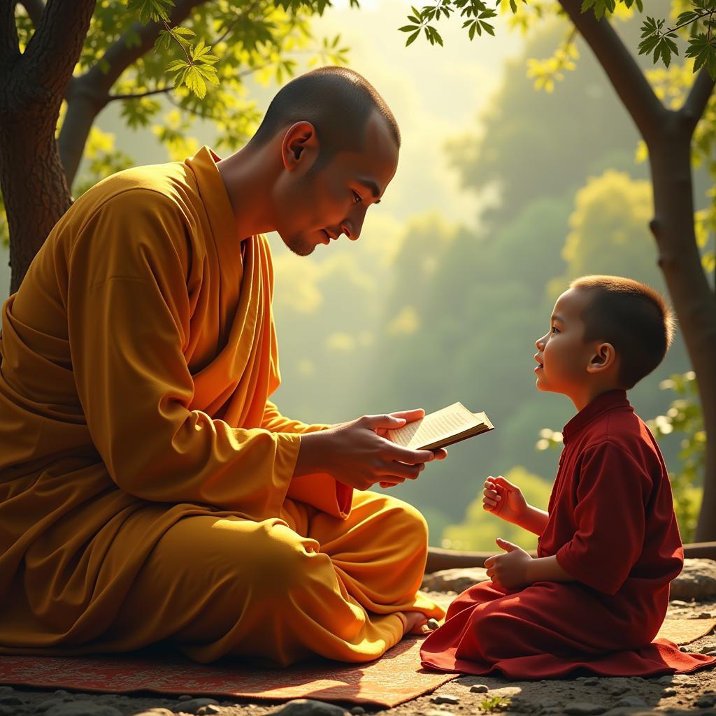 Đức Phật dạy Rahula về lòng chân thật