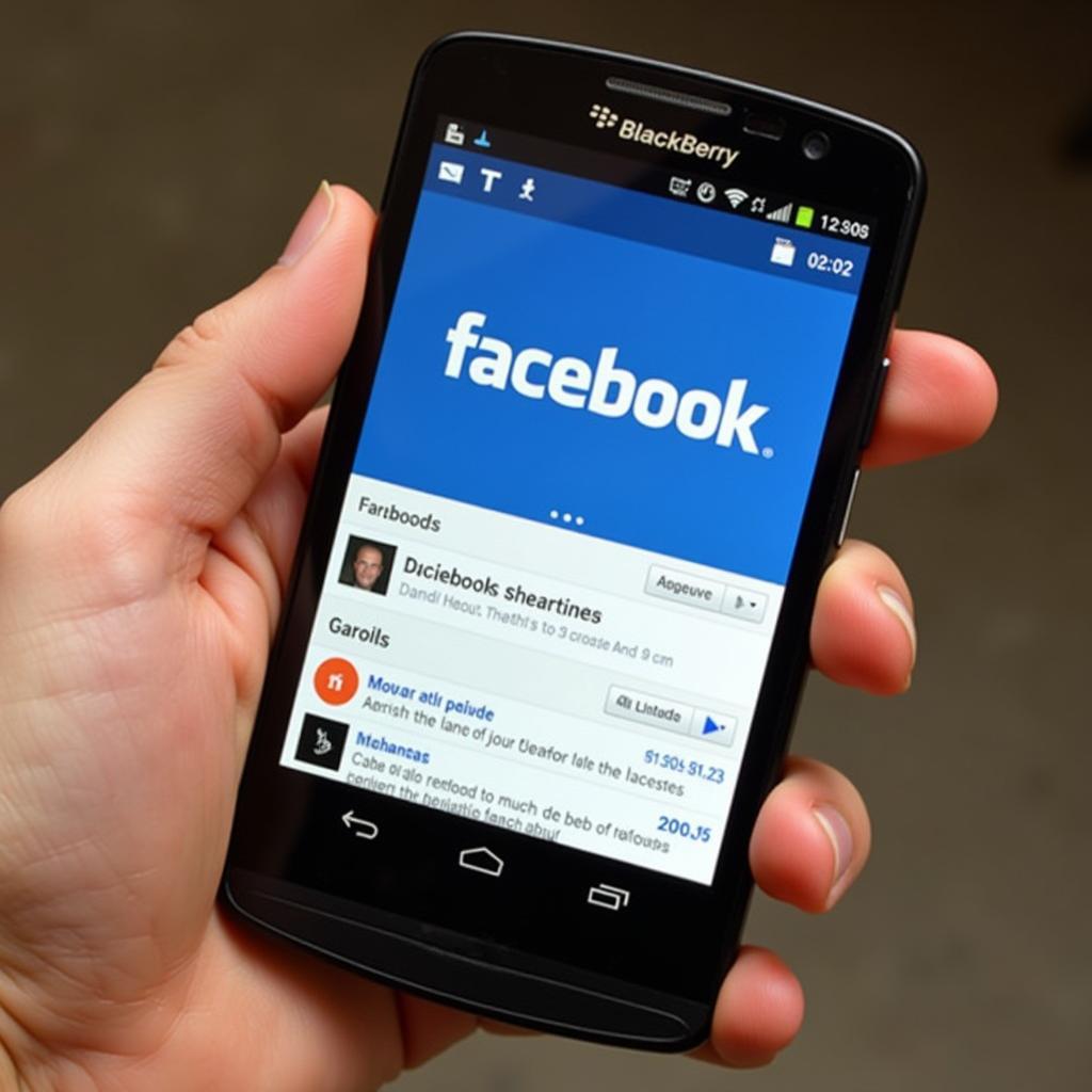 Duyệt Facebook trên BlackBerry 10.3