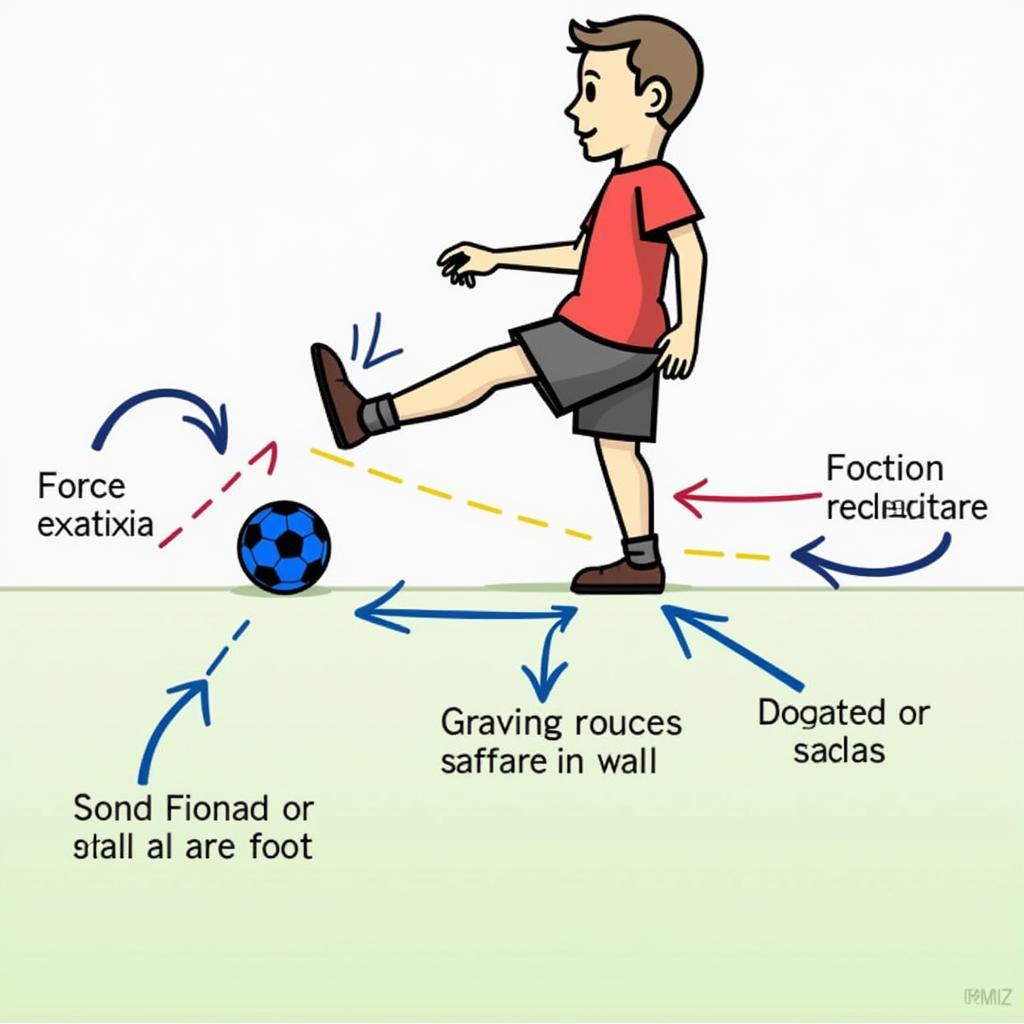 Minh họa định luật Newton với quả bóng