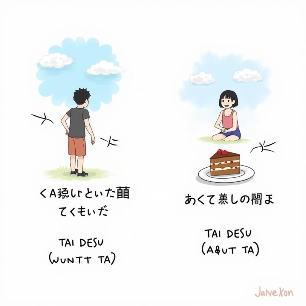 So sánh ～そうです (sou desu) và ～たいです (taidesu) trong tiếng Nhật N3