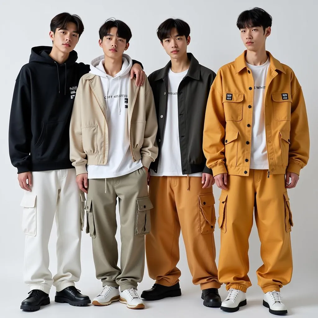 Guanlin diện trang phục từ các thương hiệu streetwear