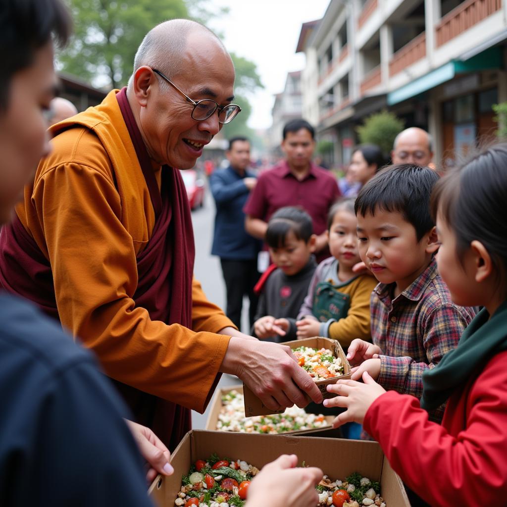 Hòa Thượng Thích Thái Hòa Tham Gia Hoạt Động Từ Thiện