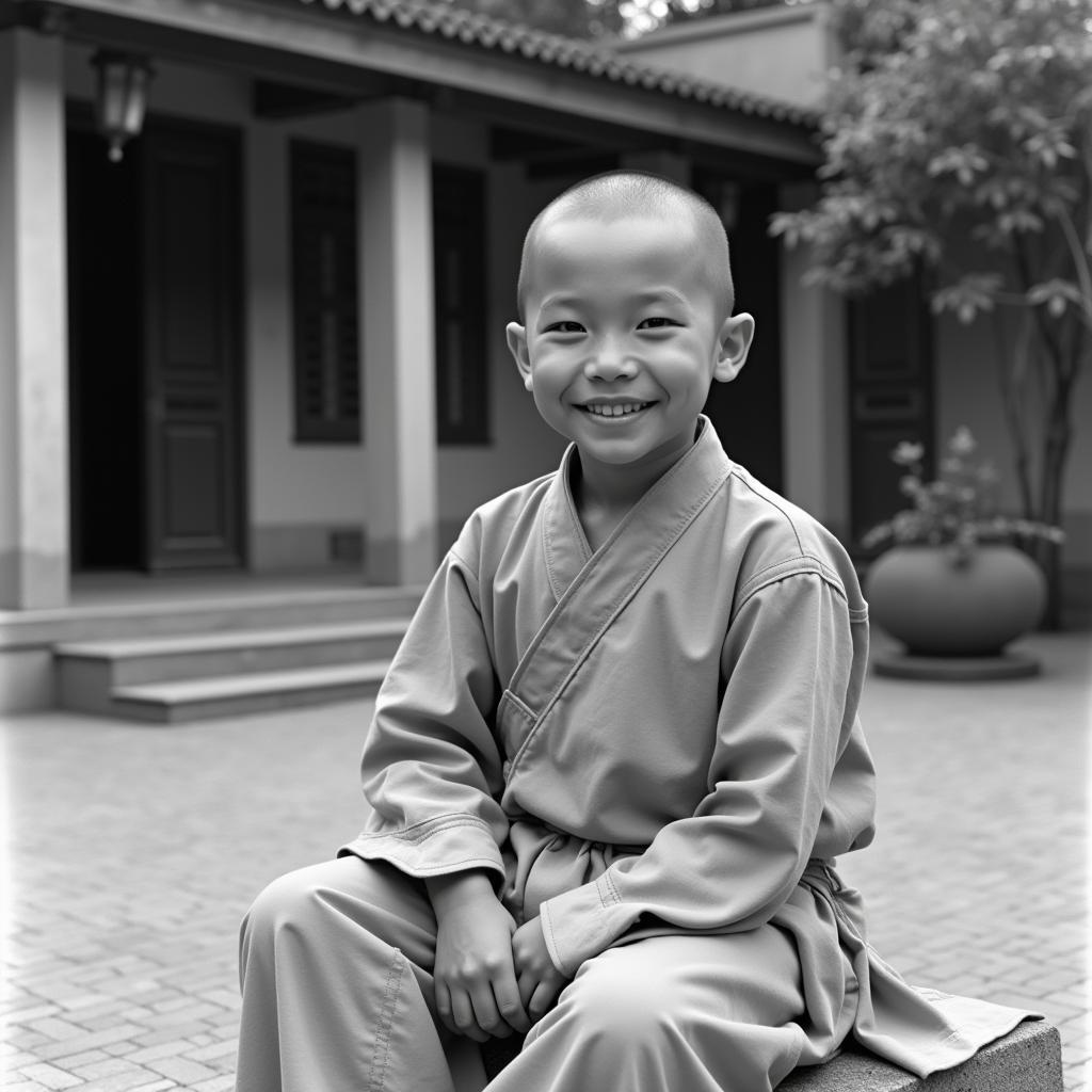 The venerable Thich Vien Minh in his childhood