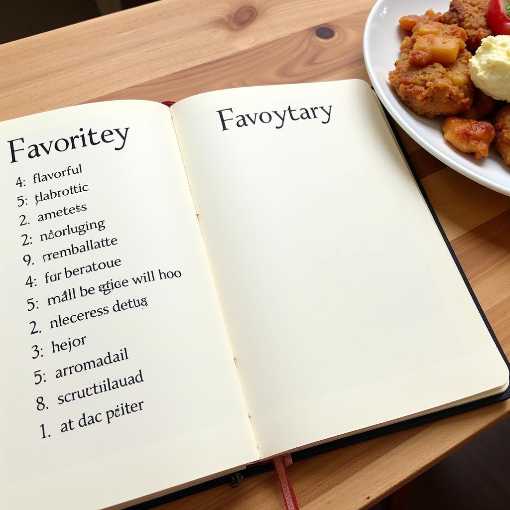 Learning English through food vocabulary