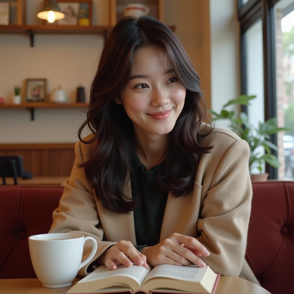 Jisoo Reading a Book