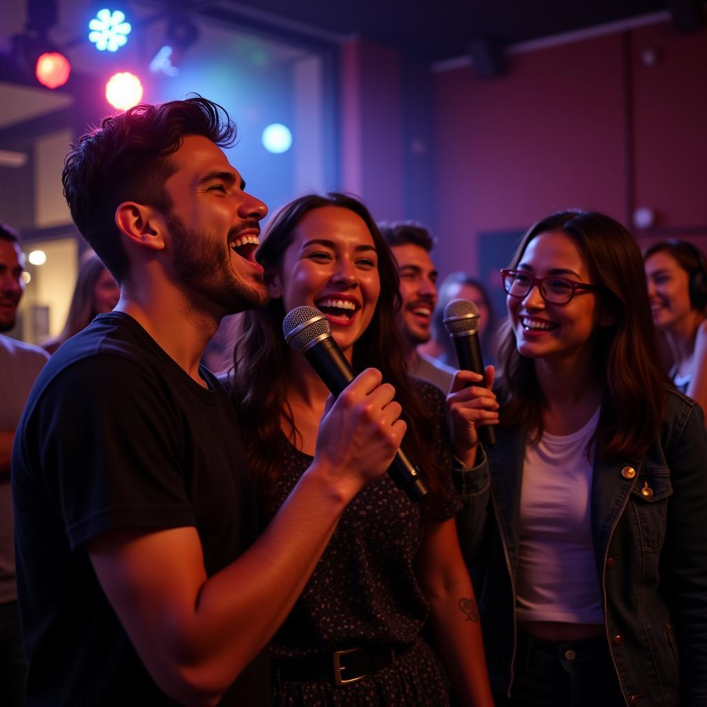 Karaoke cùng bạn bè