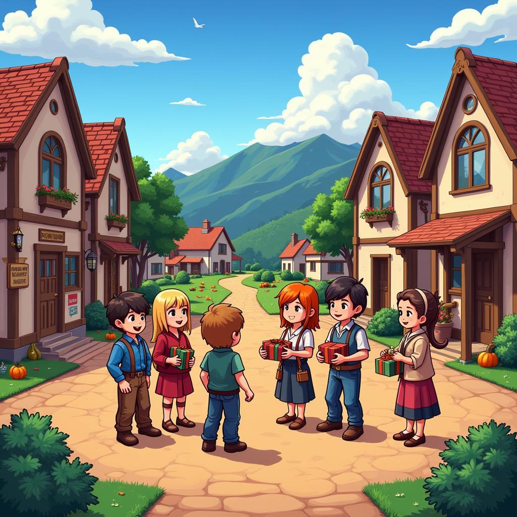 Kết bạn với dân làng trong Stardew Valley