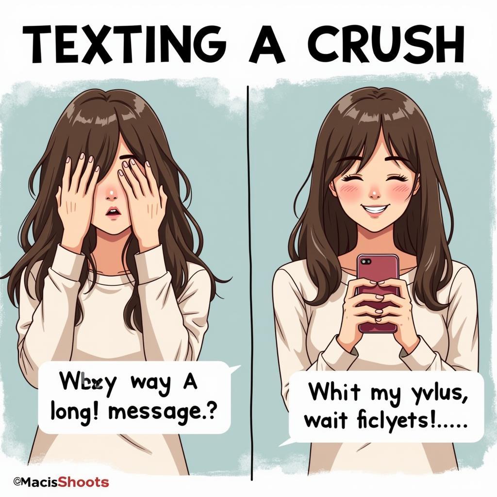 Không nên nhắn tin cho crush quá dài