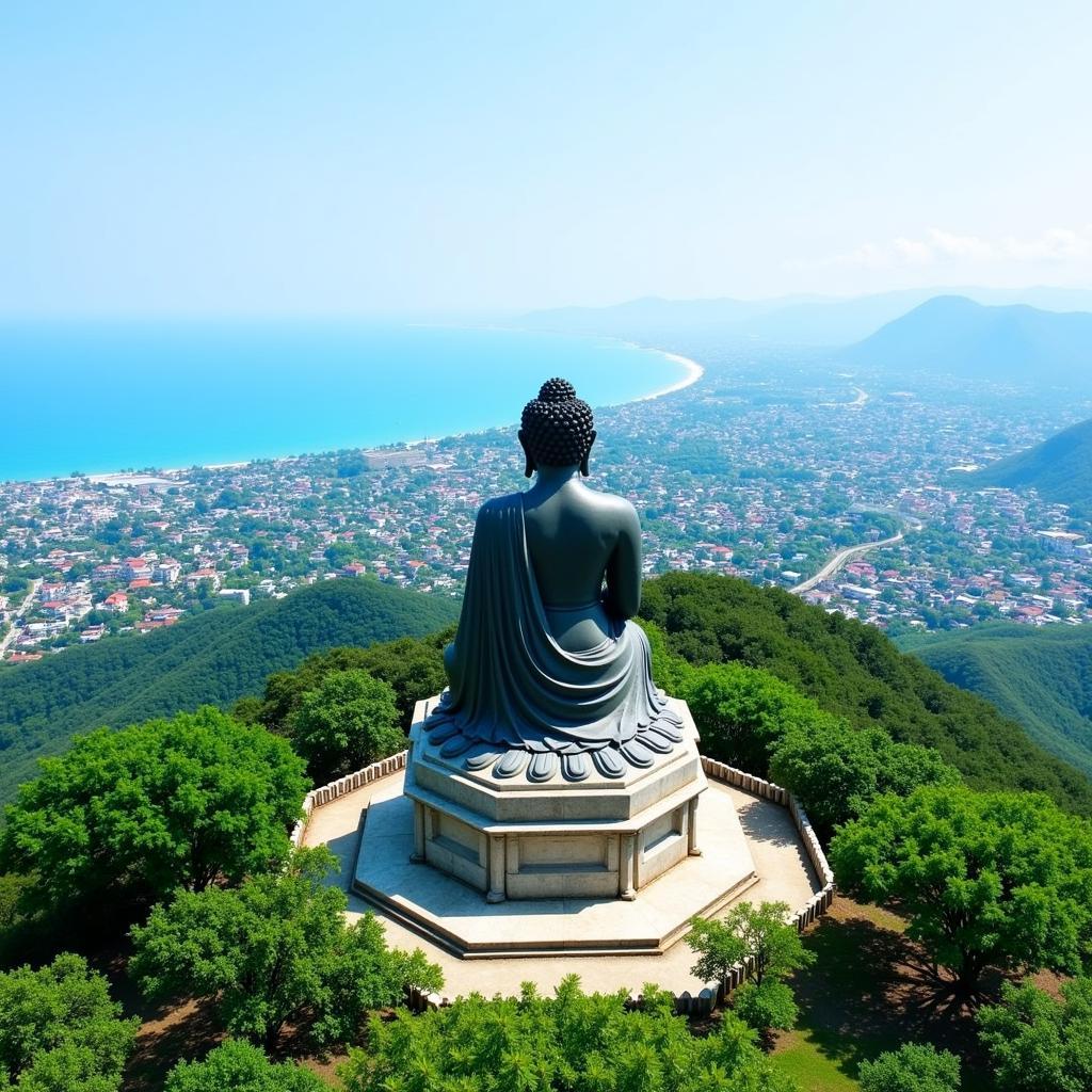 Scenic View from Shakyamuni Buddha Statue in Vung Tau