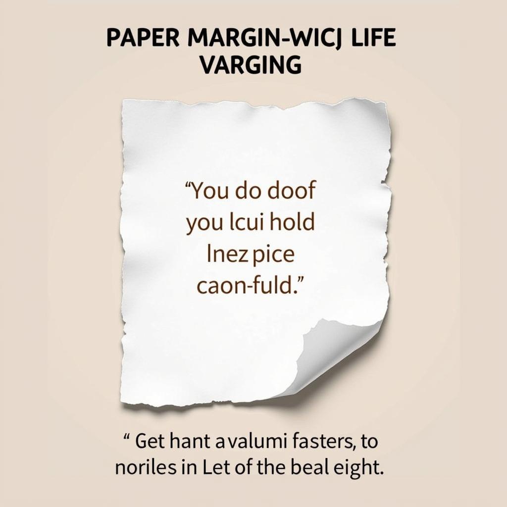 The connection between paper margins and life principles.