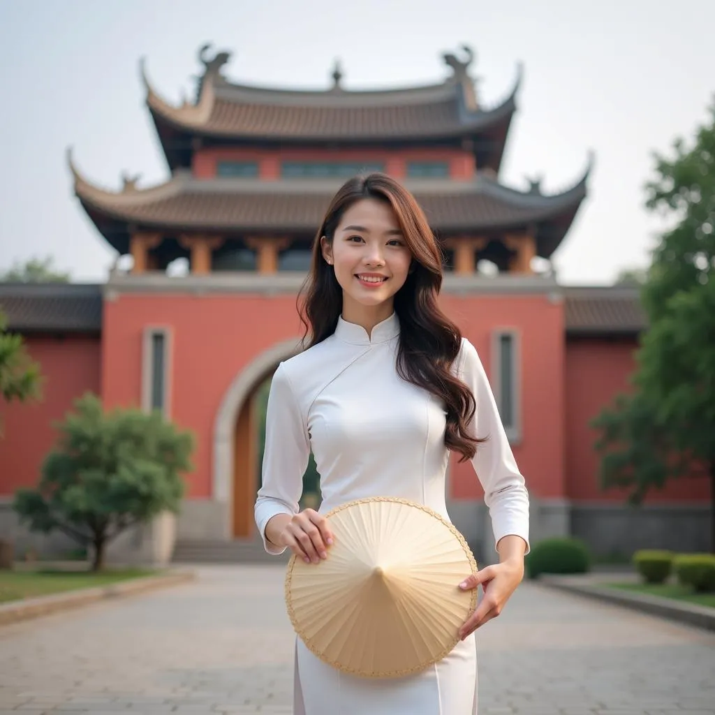 Vietnamese girl in Ao Dai