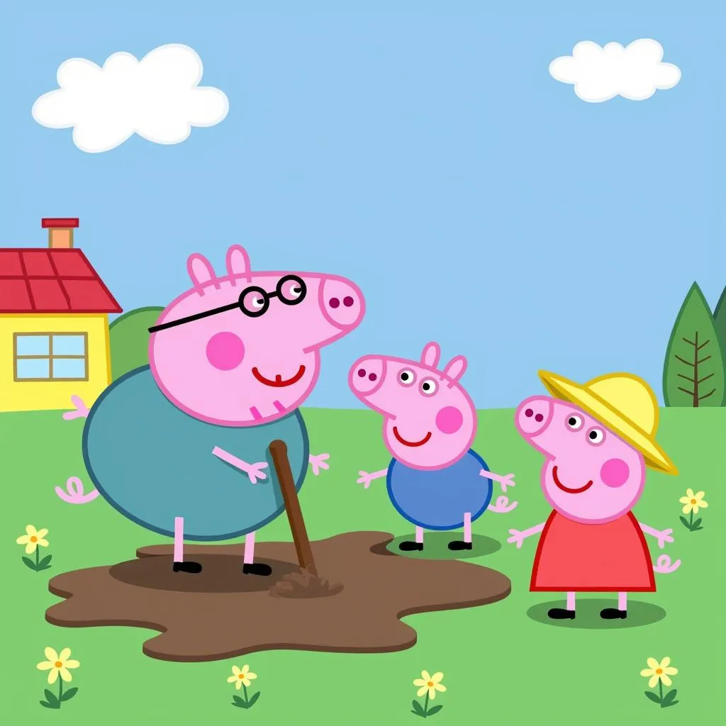 Peppa Pig chơi đùa cùng bạn bè