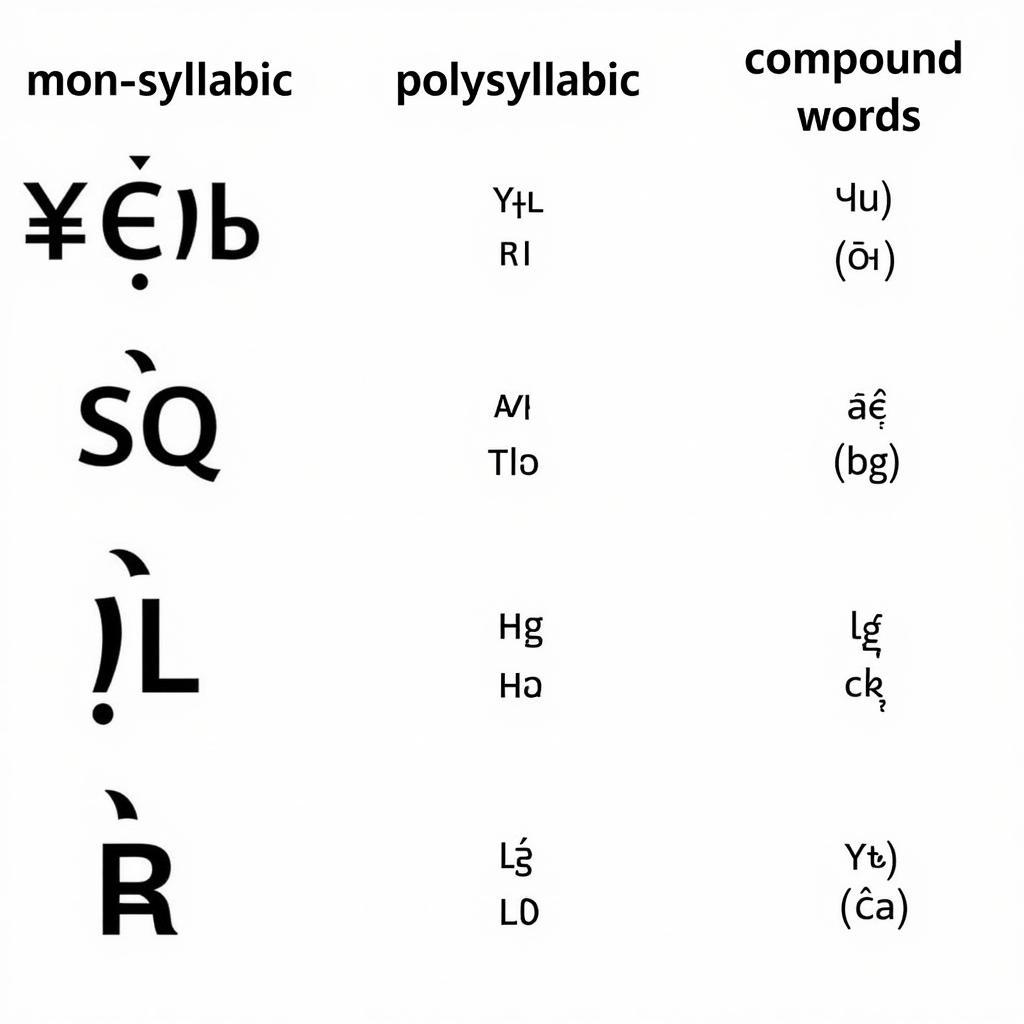 Phân loại từ Hán Việt theo cấu trúc