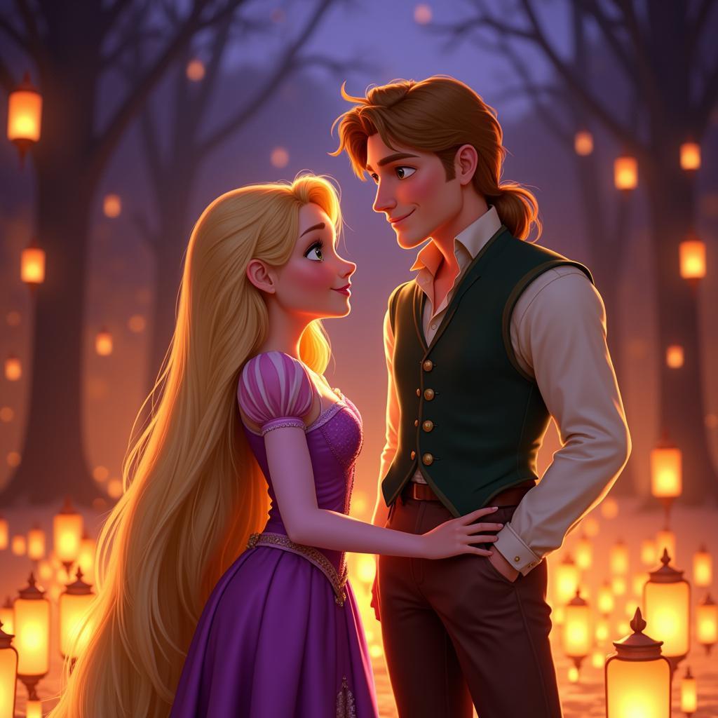 Rapunzel và Flynn Rider trong Tangled