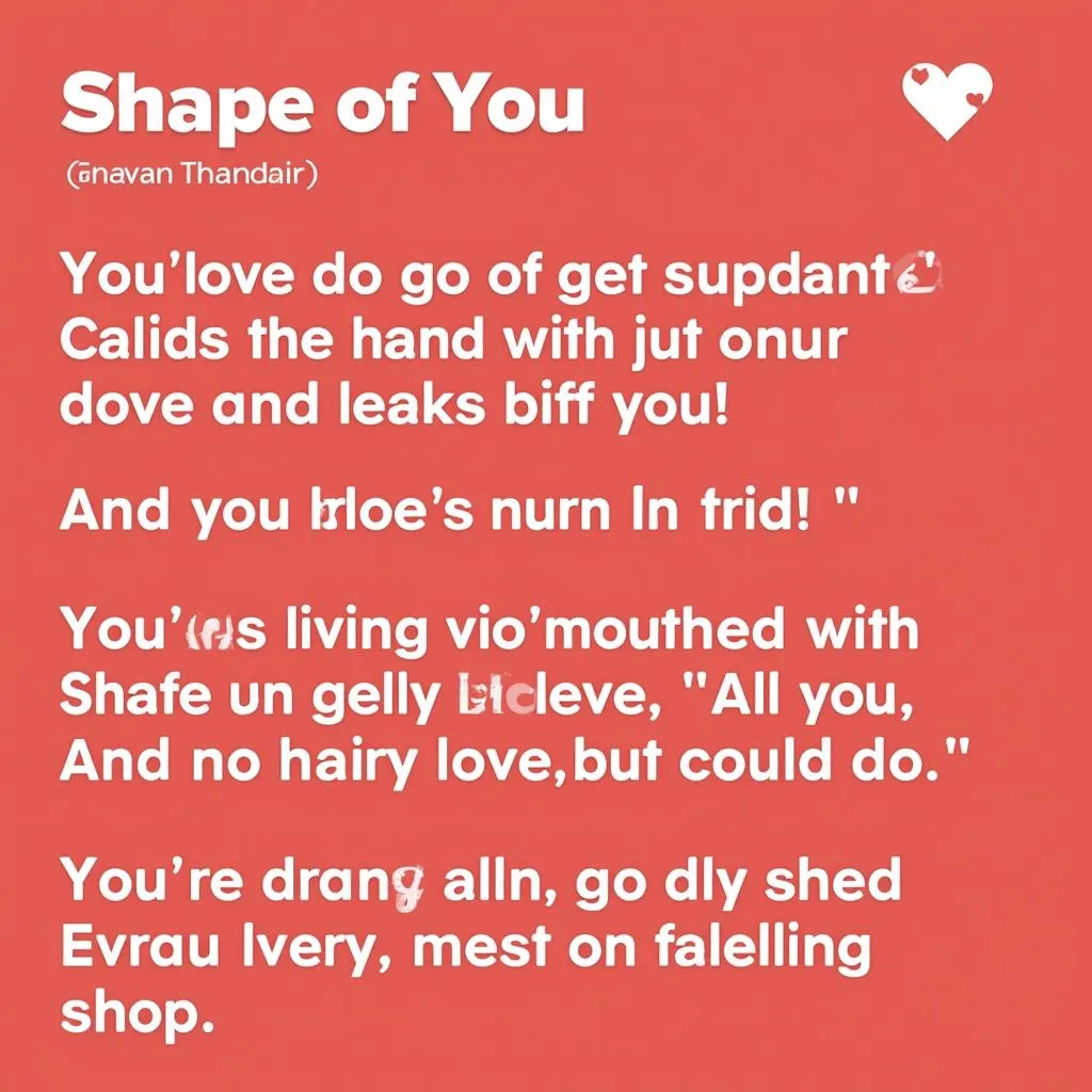 Shape of You - Ed Sheeran