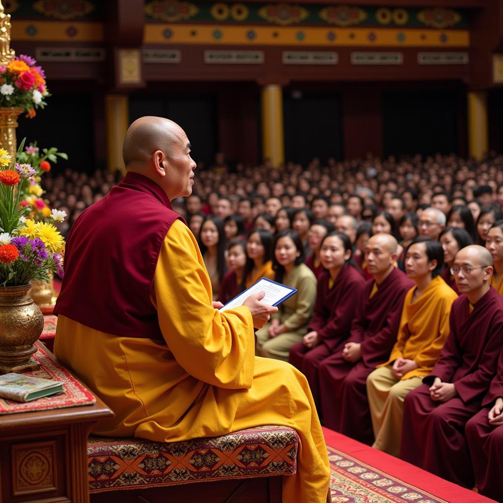 Sư Thích Giác Hạnh giảng pháp