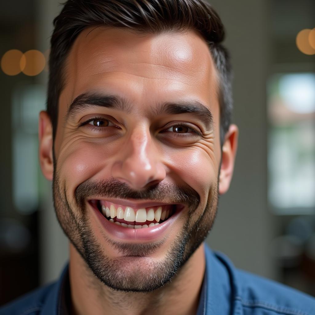 Confident Man Smiling