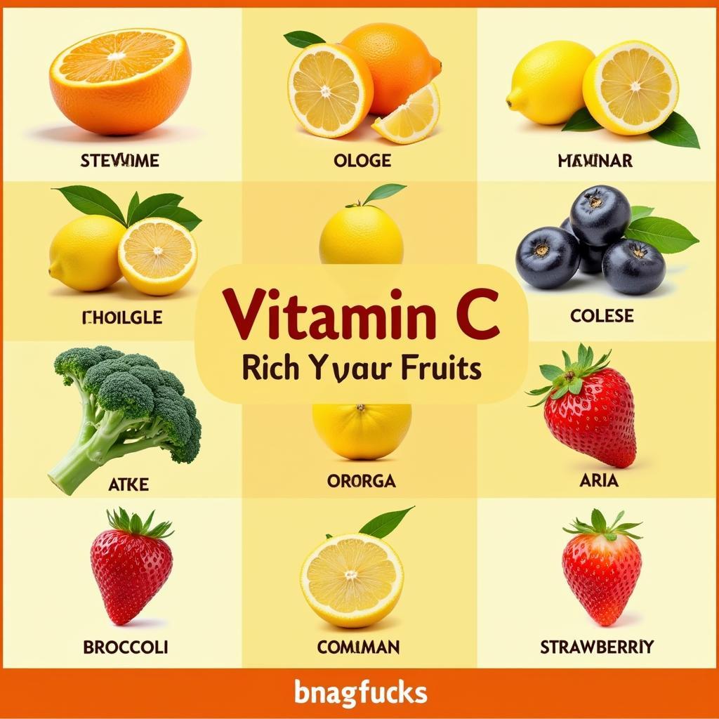 Các Loại Thực Phẩm Giàu Vitamin C