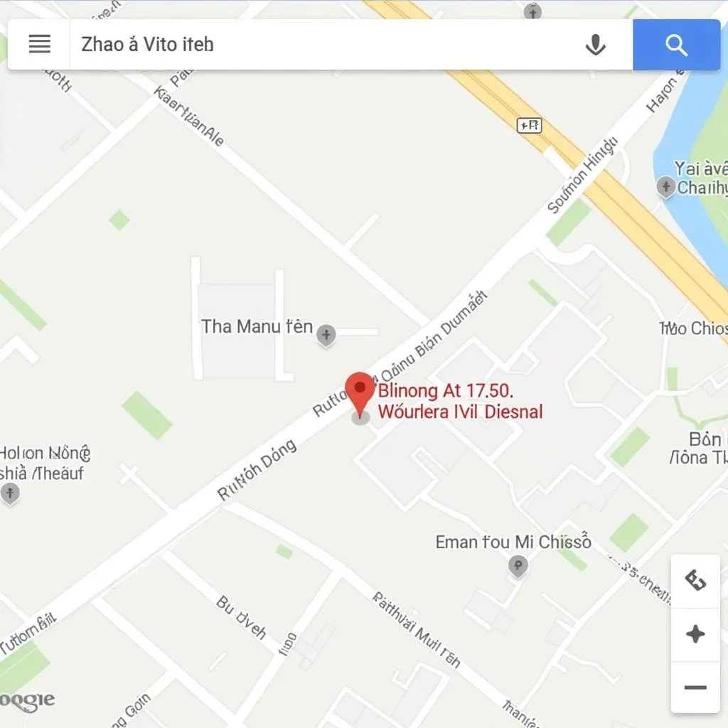 Tìm kiếm địa chỉ trên Google Maps