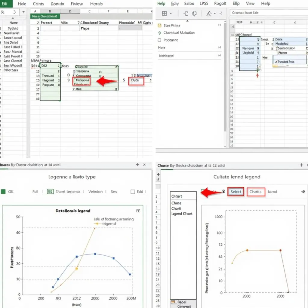 Minh họa cách vẽ 2 biểu đồ với 1 chú thích trong Excel