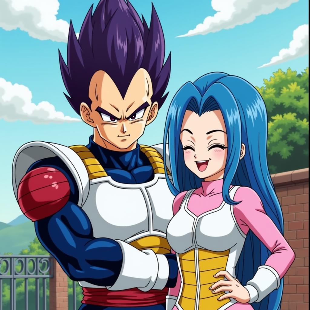 Vegeta và Bulma trong Dragon Ball Z