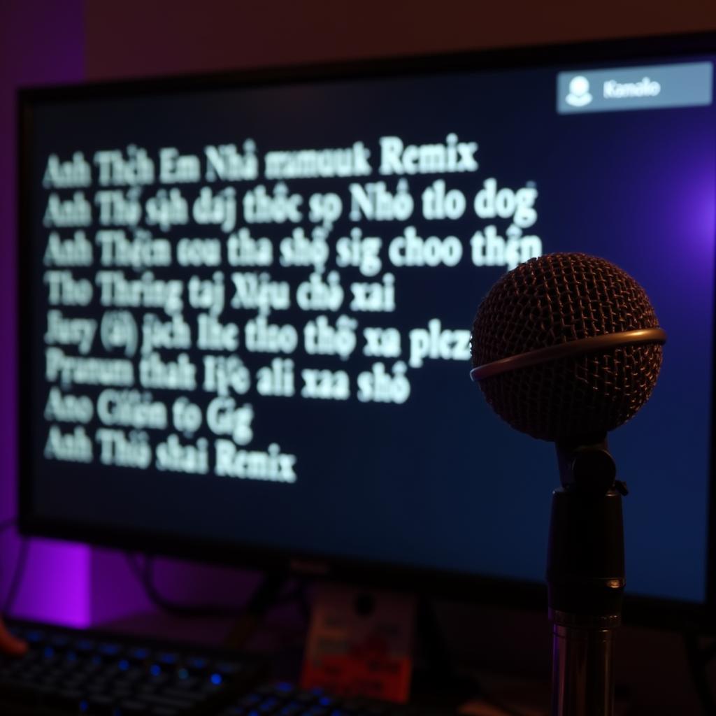 Anh Thích Em Như Xưa Karaoke Remix Micro