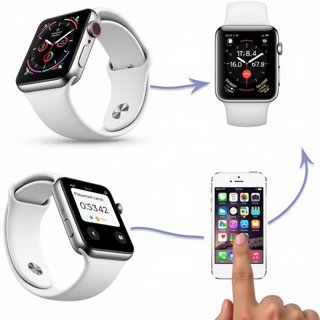 Apple Watch và iPhone đồng bộ hóa