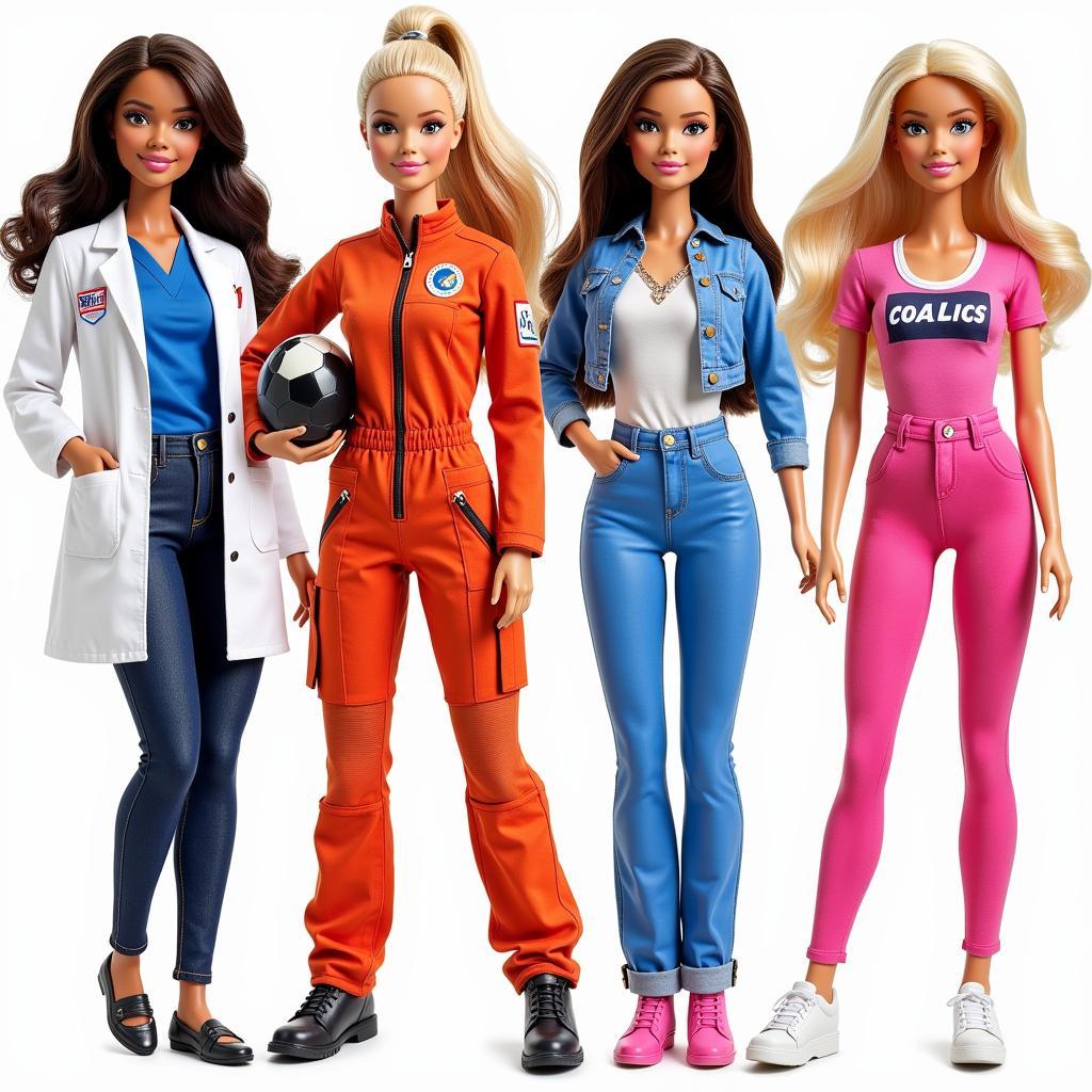 Barbie với nhiều vai trò khác nhau