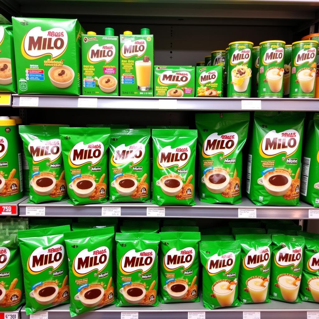 Các sản phẩm Milo đa dạng