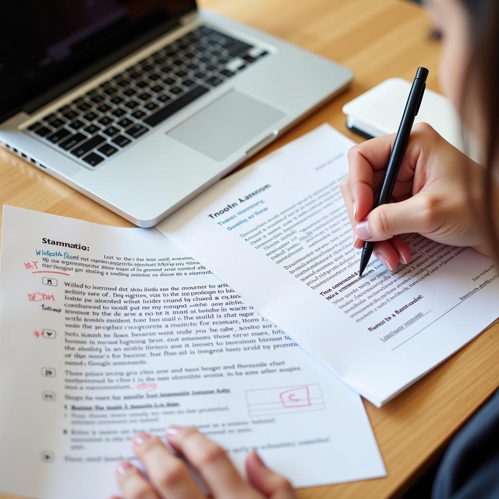 Refining and editing your English essay