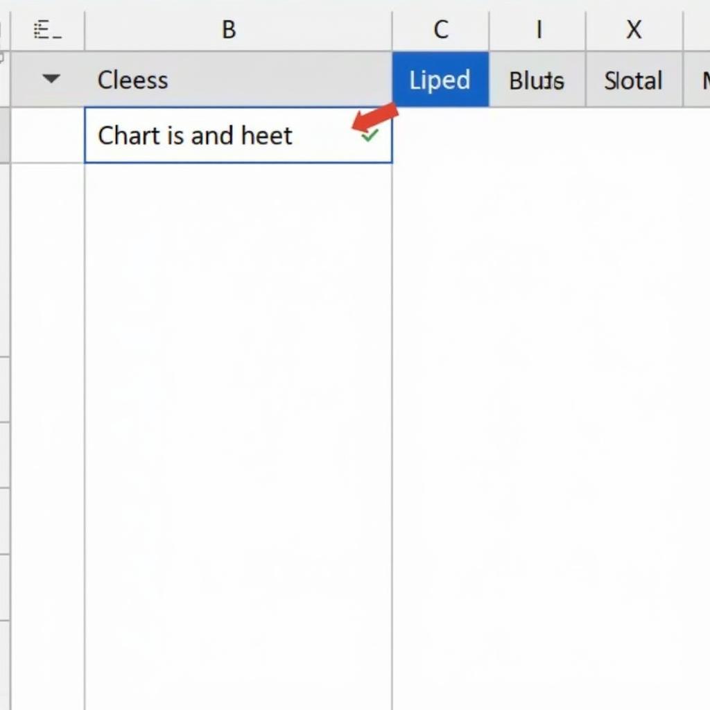 Chú thích cho biểu đồ trong Excel