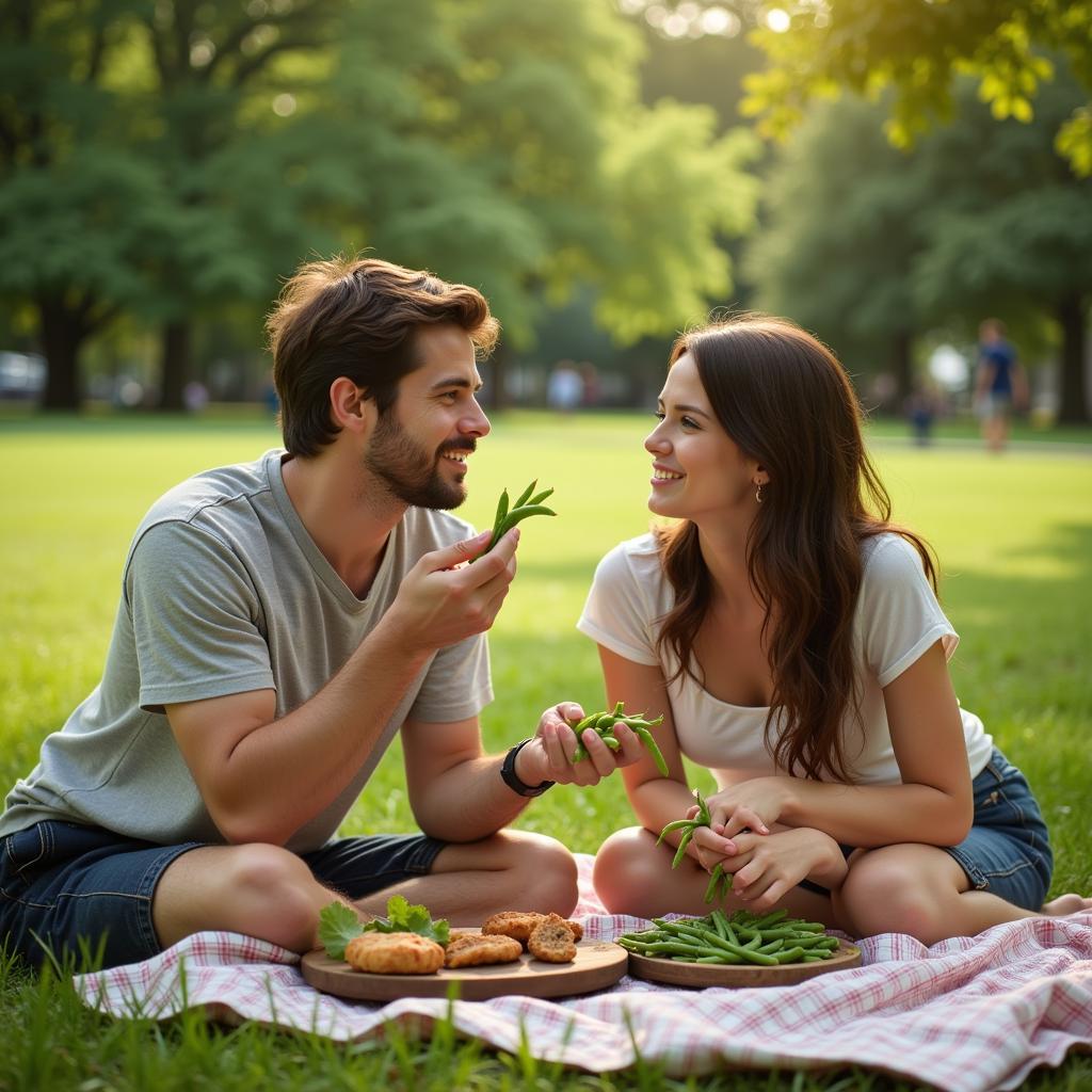 Mở đầu câu chuyện tình từ "Chuyện cậu có thích ăn đậu rền k?"