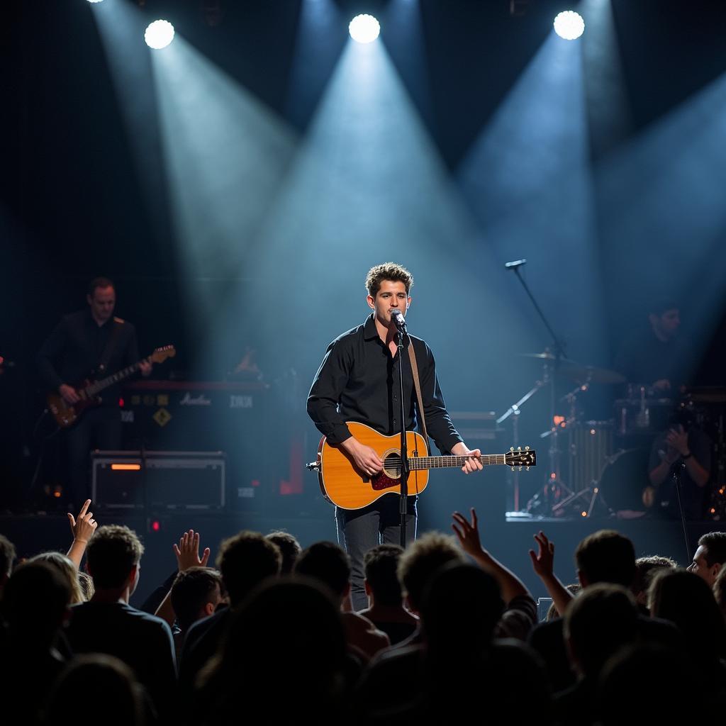 Shawn Mendes biểu diễn trên sân khấu