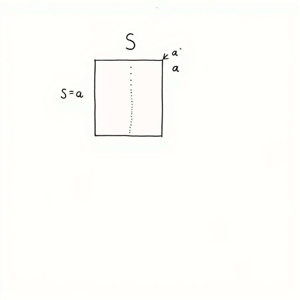 Công thức tính diện tích hình vuông