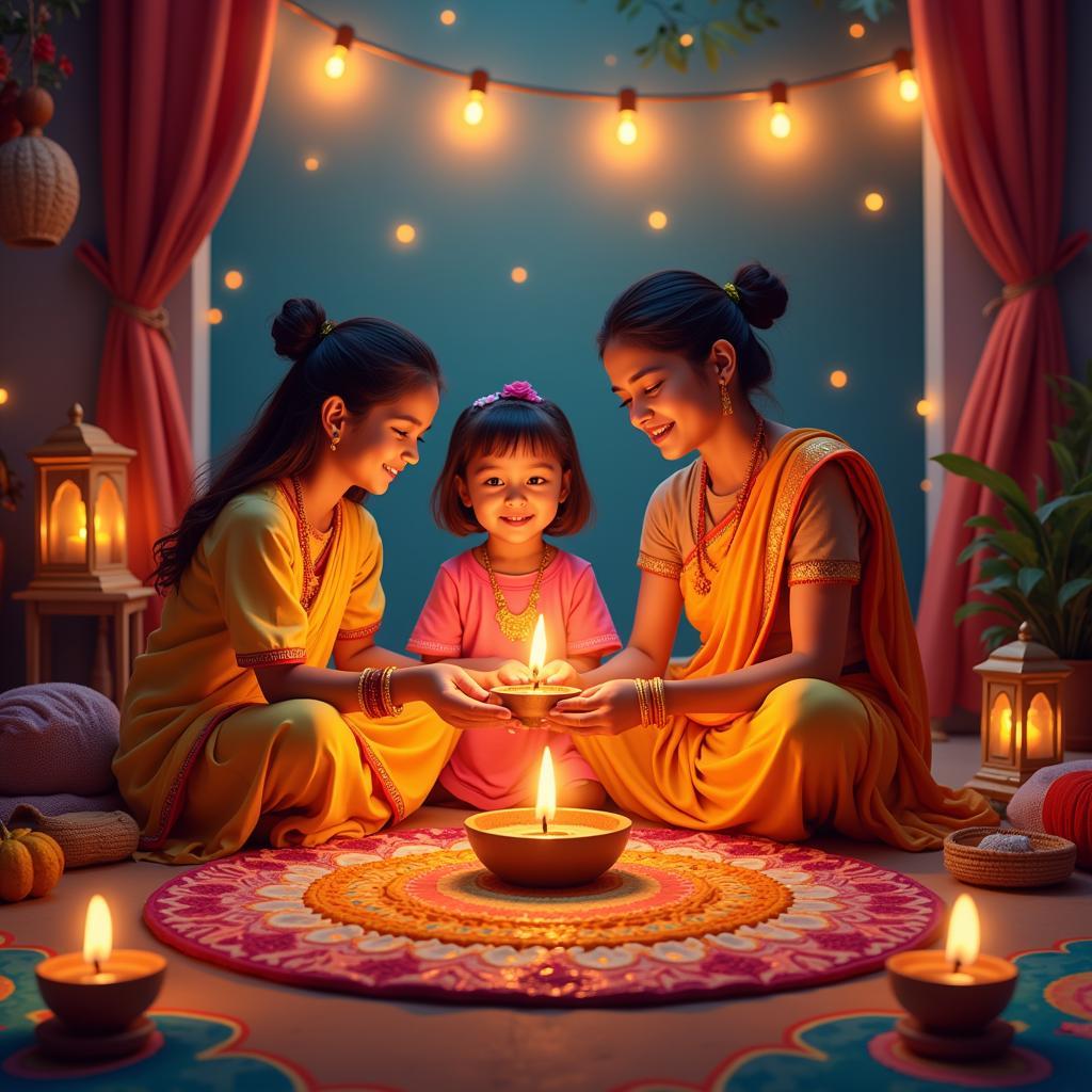 Diwali, the festival of lights.