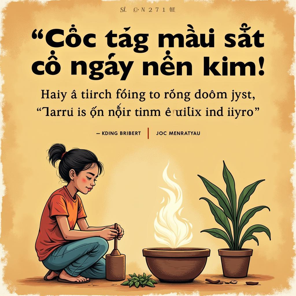 Giải thích tục ngữ về con người và xã hội: Sự kiên trì