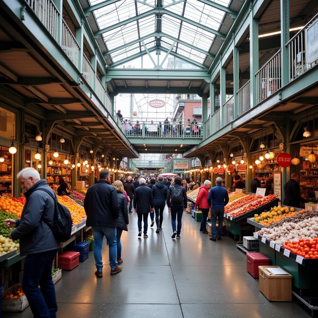 Granville Island Market sôi động