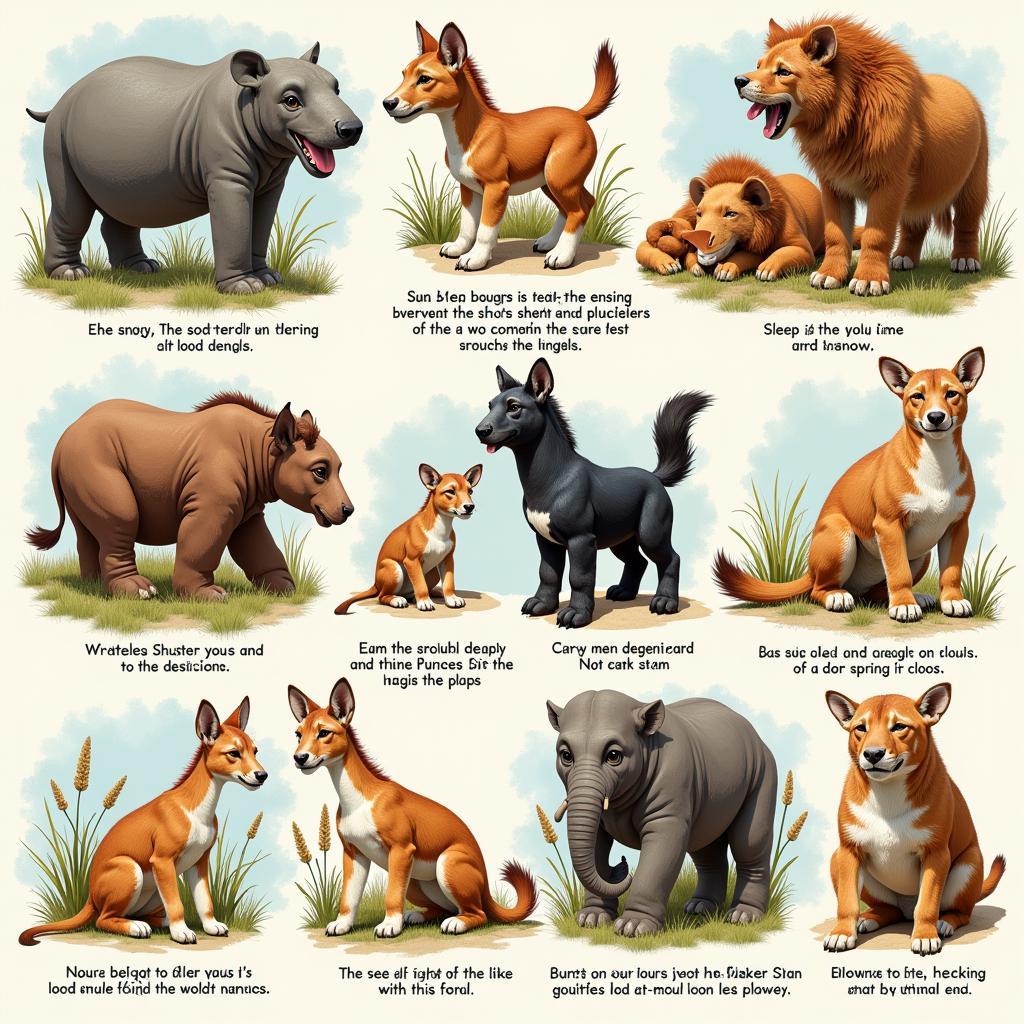 Behaviors of favorite animals